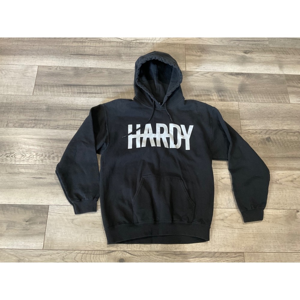 Hardy The Mockingbird & The Crow Tour Hoodie Black Mens Medium Gildan Pullover